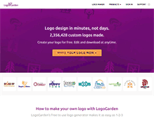 Tablet Screenshot of logogarden.com